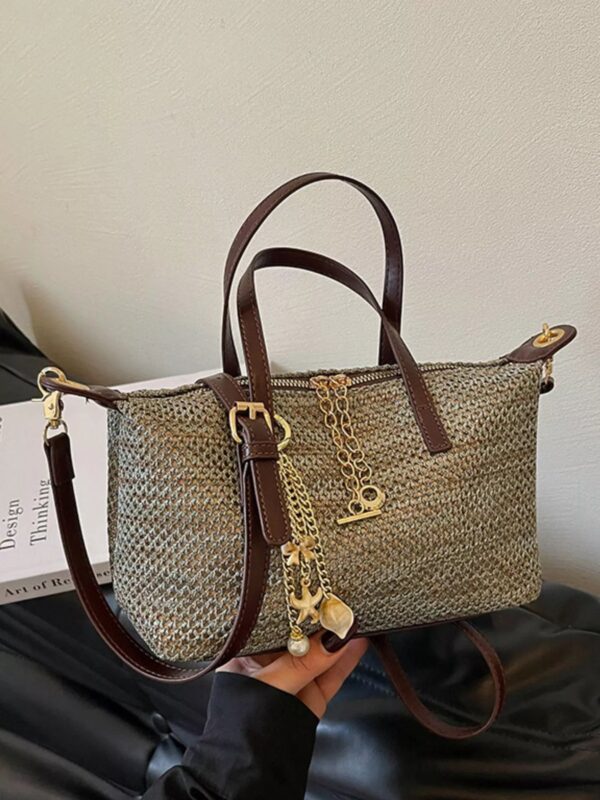 1dde1390-4722-4c00-b421-62ed3b6e4337-Max-Origin.jpg Woven Crossbody Bag with Gold Chain Accents